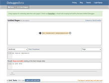Tablet Screenshot of debuggex.com
